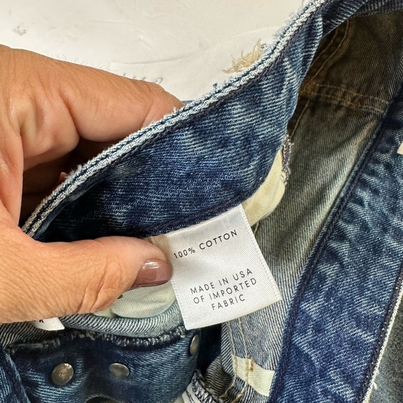 GRLFRND Jeans The Karolina High Rise Straight Crop in close to You Button Fly - Picture 5 of 9